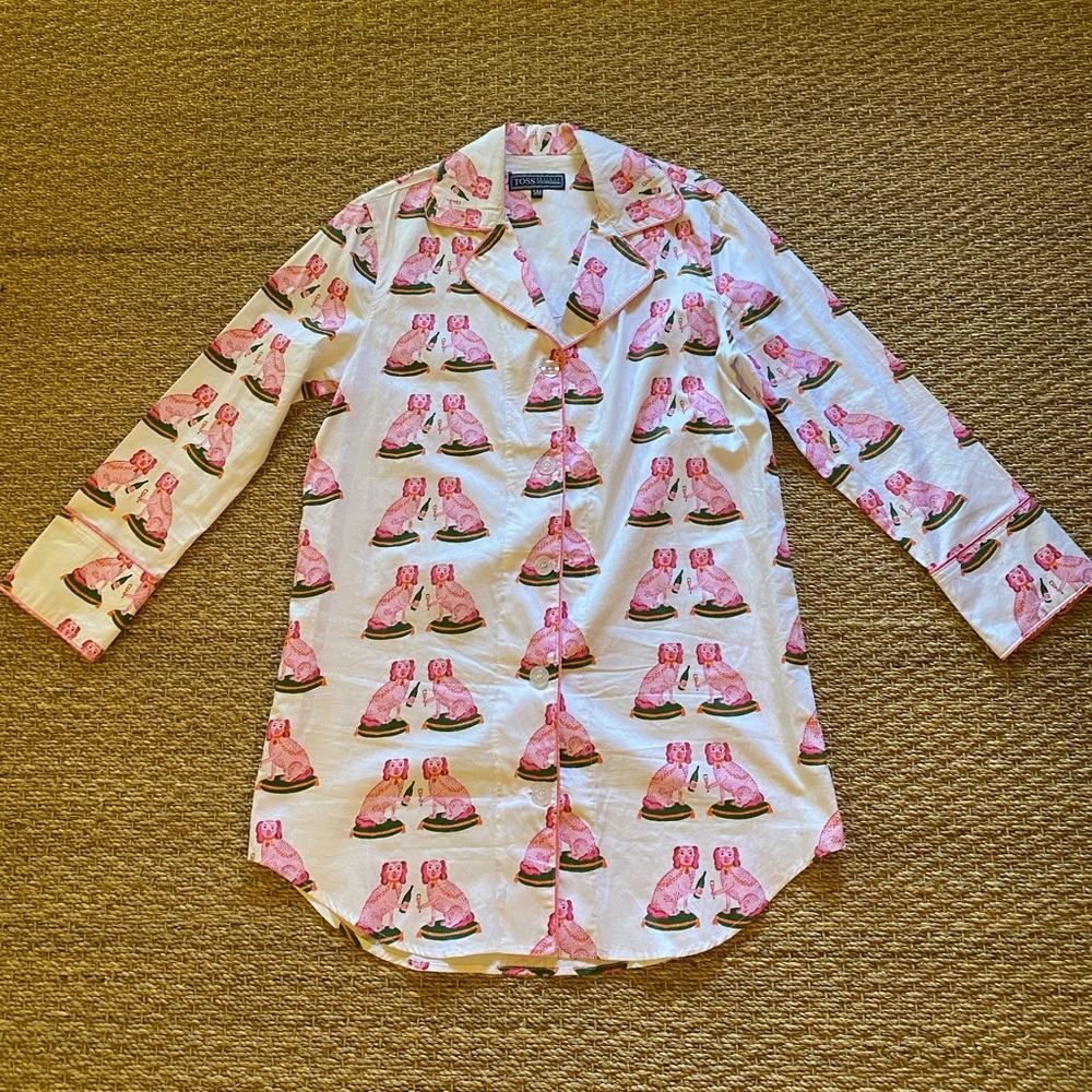 Toss Designs dogs with champagne night shirt